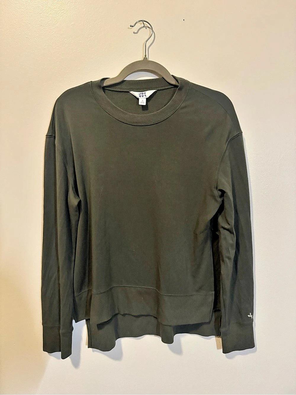 Joy Lab Olive Long Sleeve Size Small